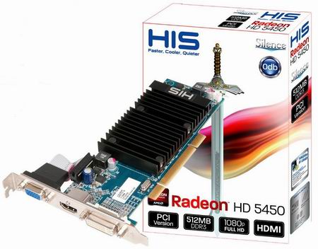HIS отжигает с выпуском PCI-версии Radeon HD 5450 Silence